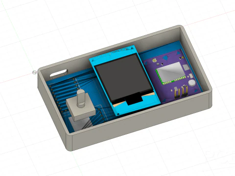 GPS Speedometer with RP2040-Zero 3D Model