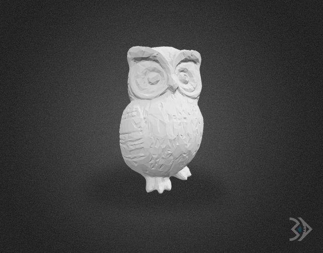 OWL 3Dプリントモデル .c4d .max .obj .3ds .fbx .stl .blend 