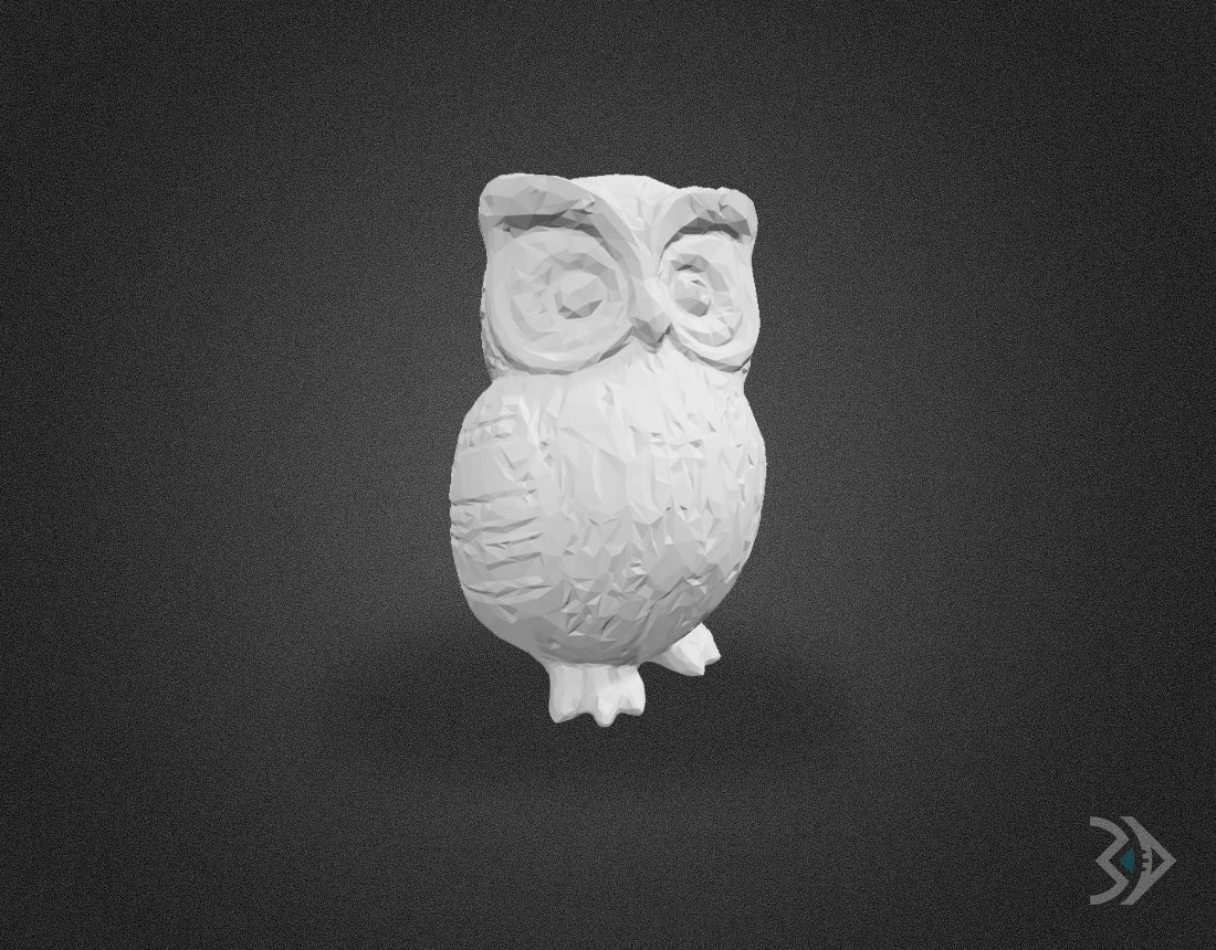 OWL 3D Print Model .c4d .max .obj .3ds .fbx .stl .blend