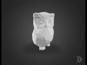 OWL LOWPOLY 3D Print Model