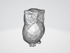 OWL LOWPOLY 3D Baskı Modeli