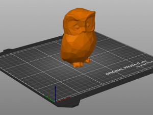 OWL LOWPOLY 3D Baskı Modeli