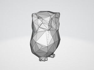 OWL LOWPOLY 3D-Druckmodell