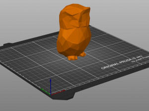 OWL LOWPOLY 3D-Druckmodell