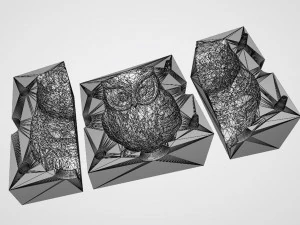 OWL CANDLE MOLD 3D Print Model