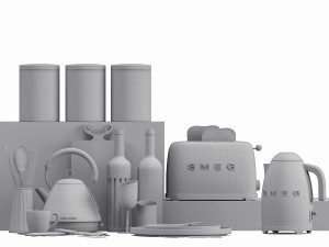 Kitchen appliance collection 1 Modello 3D