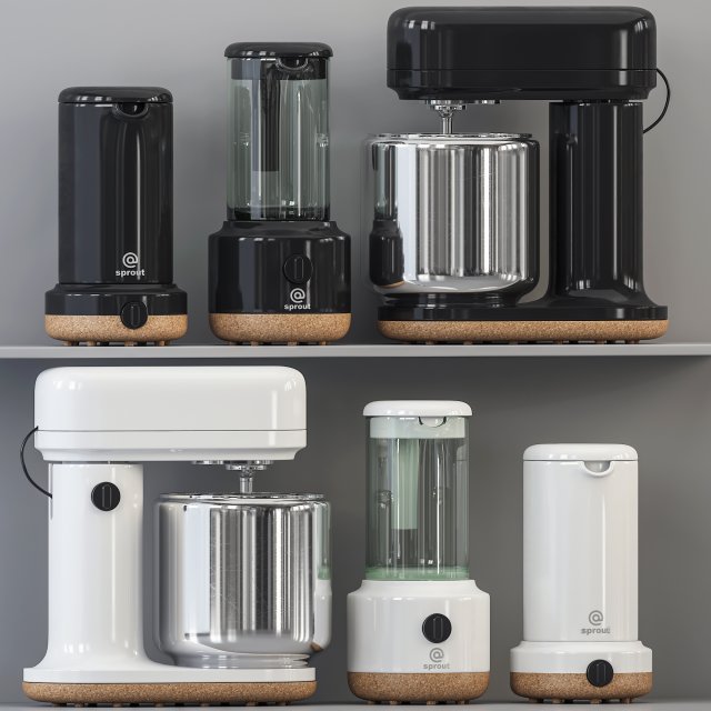 Sprout appliance 3D Model .c4d .max .obj .3ds .fbx .stl .blend