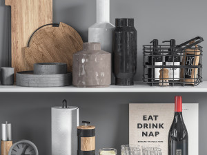 Kitchen accessories 01 3D 모델
