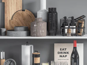 Kitchen accessories 01 3D Model