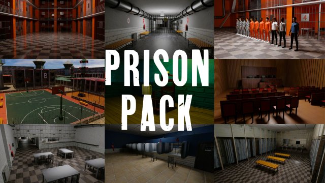 Prison 3D Модель .c4d .max .obj .3ds .fbx .stl .blend 