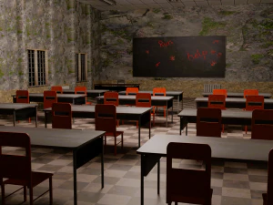 Scary School 3D Model
