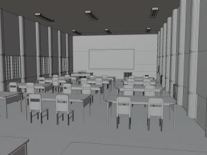 Scary School 3D Model