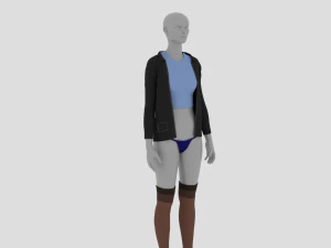 Жіноча сукня - жіночий одяг 3D Модель