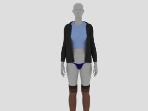 Womens Dress - Female Outfit Clothes 3D Model
