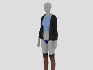 Womens Dress - Female Outfit Clothes 3D Модель