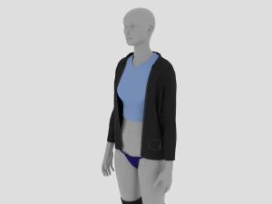 Womens Dress - Female Outfit Clothes 3D Model