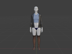 Womens Dress - Female Outfit Clothes 3D Модель