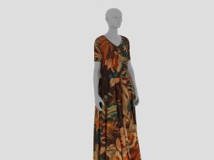 Womens Dress - Female Outfit Clothes 3D Model