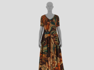Womens Dress - Female Outfit Clothes Modelo 3D