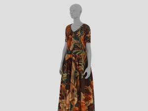 Womens Dress - Female Outfit Clothes Modelo 3D