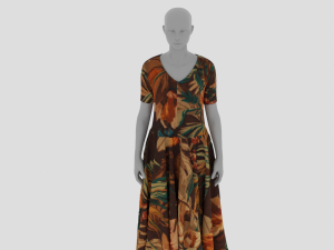 Womens Dress - Female Outfit Clothes Modelo 3D