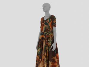 Womens Dress - Female Outfit Clothes Modelo 3D