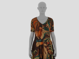 Womens Dress - Female Outfit Clothes Modelo 3D