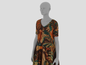 Womens Dress - Female Outfit Clothes Modelo 3D