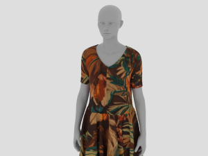 Womens Dress - Female Outfit Clothes Modelo 3D