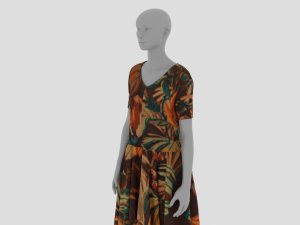 Womens Dress - Female Outfit Clothes Modelo 3D