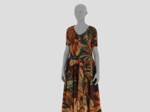 Womens Dress - Female Outfit Clothes Modelo 3D
