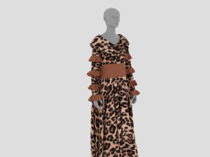 Womens Dress - Female Outfit Clothes 3D Model