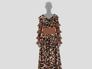Womens Dress - Female Outfit Clothes 3D Model
