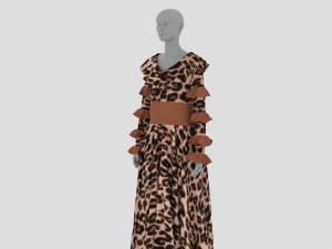 Womens Dress - Female Outfit Clothes 3D Model