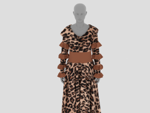 Womens Dress - Female Outfit Clothes 3D Model