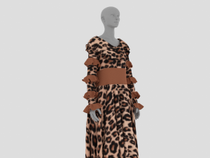 Womens Dress - Female Outfit Clothes 3D Model