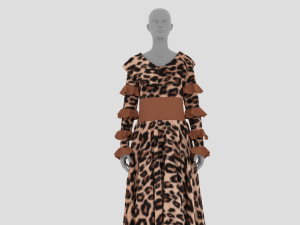 Womens Dress - Female Outfit Clothes 3D Model