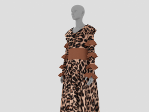 Womens Dress - Female Outfit Clothes 3D Model