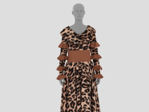 Womens Dress - Female Outfit Clothes 3D Model