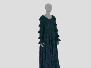 Vestido Feminino - Roupas Femininas Modelo 3D