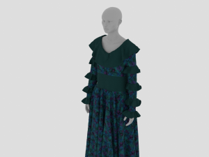 Womens Dress - Female Outfit Clothes 3D Модель