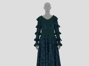 Womens Dress - Female Outfit Clothes 3D Модель