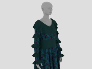 Vestido Feminino - Roupas Femininas Modelo 3D
