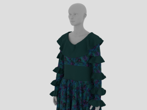 Womens Dress - Female Outfit Clothes 3D Модель