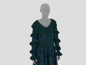 Womens Dress - Female Outfit Clothes 3D Модель