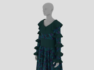 Vestido Feminino - Roupas Femininas Modelo 3D