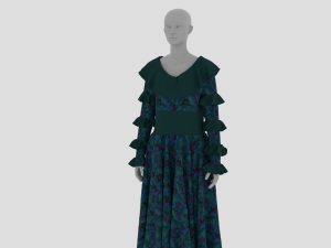 Womens Dress - Female Outfit Clothes 3D Модель