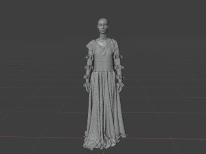 Vestido Feminino - Roupas Femininas Modelo 3D