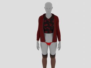Womens Dress - Female Outfit Clothes 3D Model