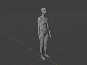 Womens Dress - Female Outfit Clothes 3D Model
